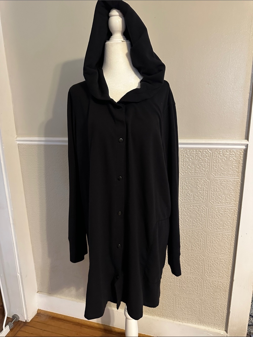Cuddl Duds Black Comfortwear One-Piece